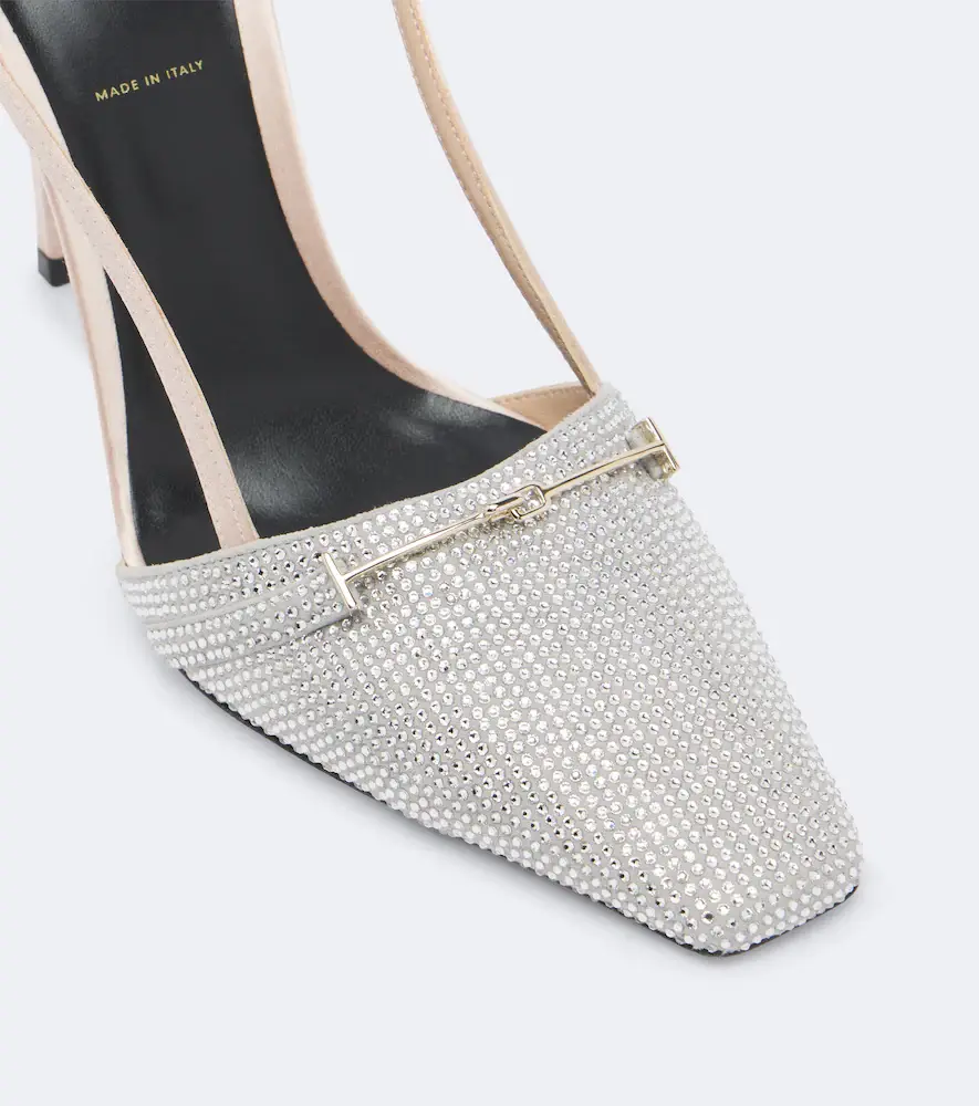 Tom Ford Arc embellished satin slingback pumps | Thumbnail 3 Tom Ford Arc embellished satin slingback pumps | Thumbnail 3