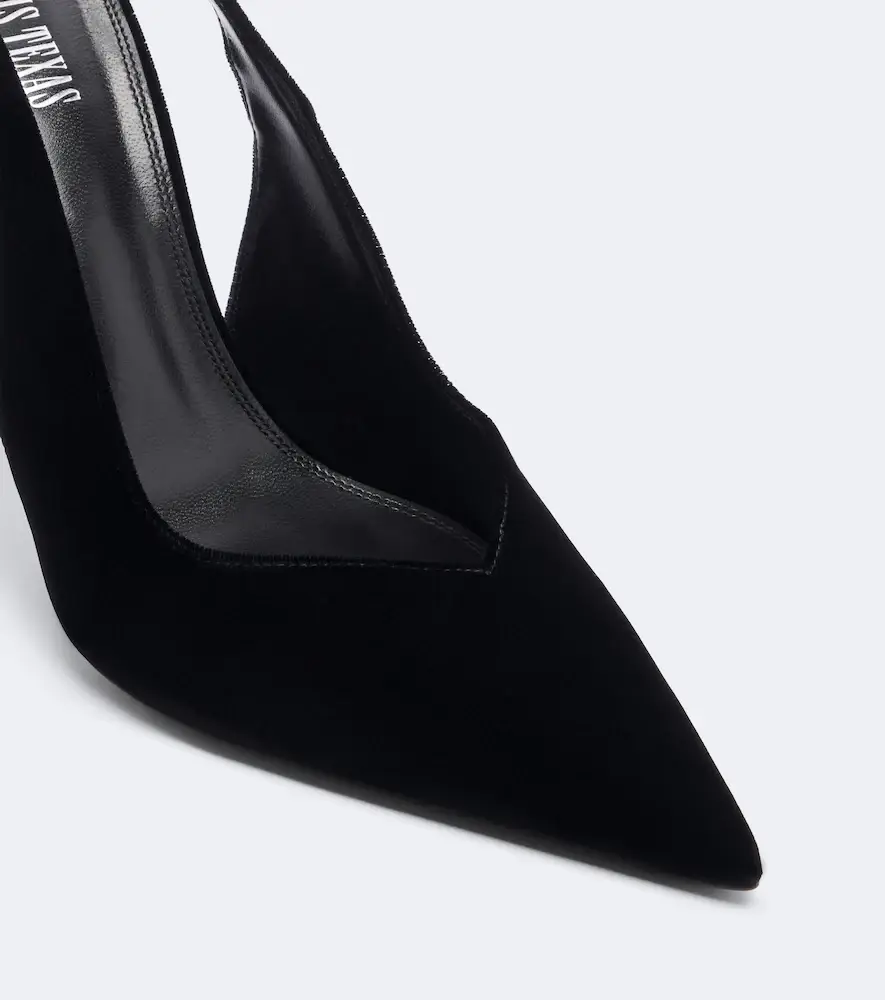 Paris Texas Lidia velvet slingback pumps | Thumbnail 4 Paris Texas Lidia velvet slingback pumps | Thumbnail 4
