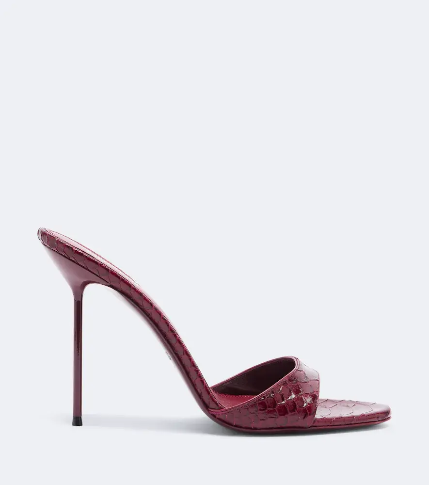 Paris Texas Lidia snake-effect leather mules | Thumbnail 3 Paris Texas Lidia snake-effect leather mules | Thumbnail 3