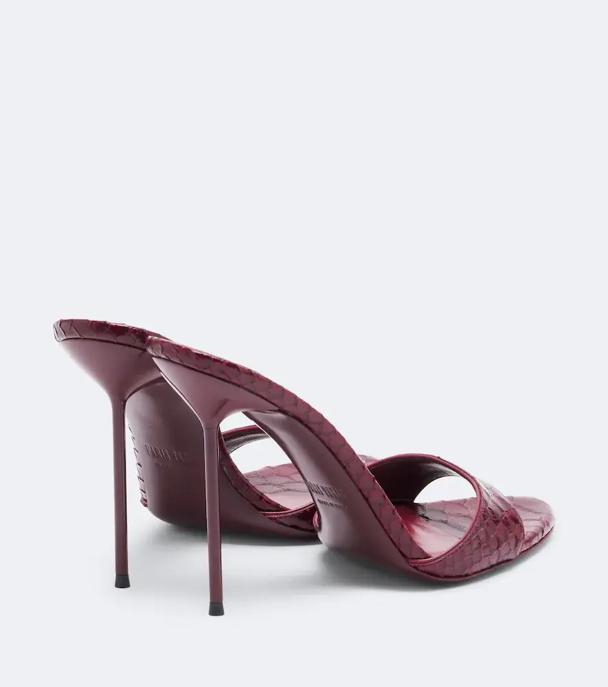 Paris Texas Lidia snake-effect leather mules | Thumbnail 4 Paris Texas Lidia snake-effect leather mules | Thumbnail 4