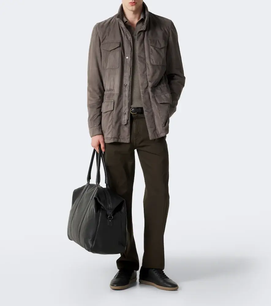 Thom Sweeney Suede field jacket | Thumbnail 3 Thom Sweeney Suede field jacket | Thumbnail 3