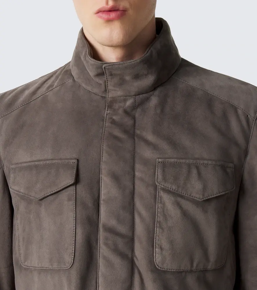 Thom Sweeney Suede field jacket | Thumbnail 5 Thom Sweeney Suede field jacket | Thumbnail 5