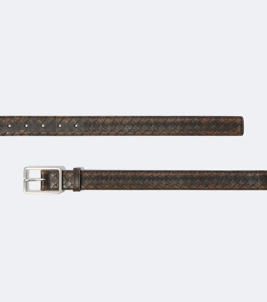 Bottega Veneta Intrecciato leather belt | Thumbnail 2