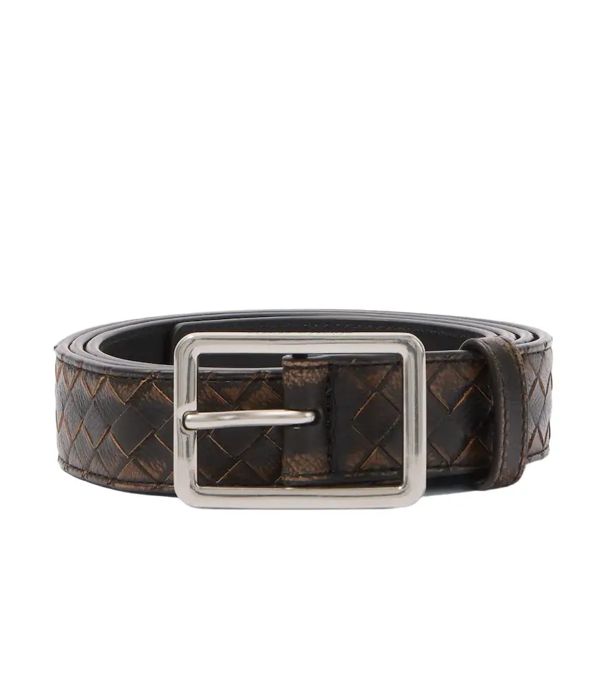 Intrecciato leather belt Intrecciato leather belt