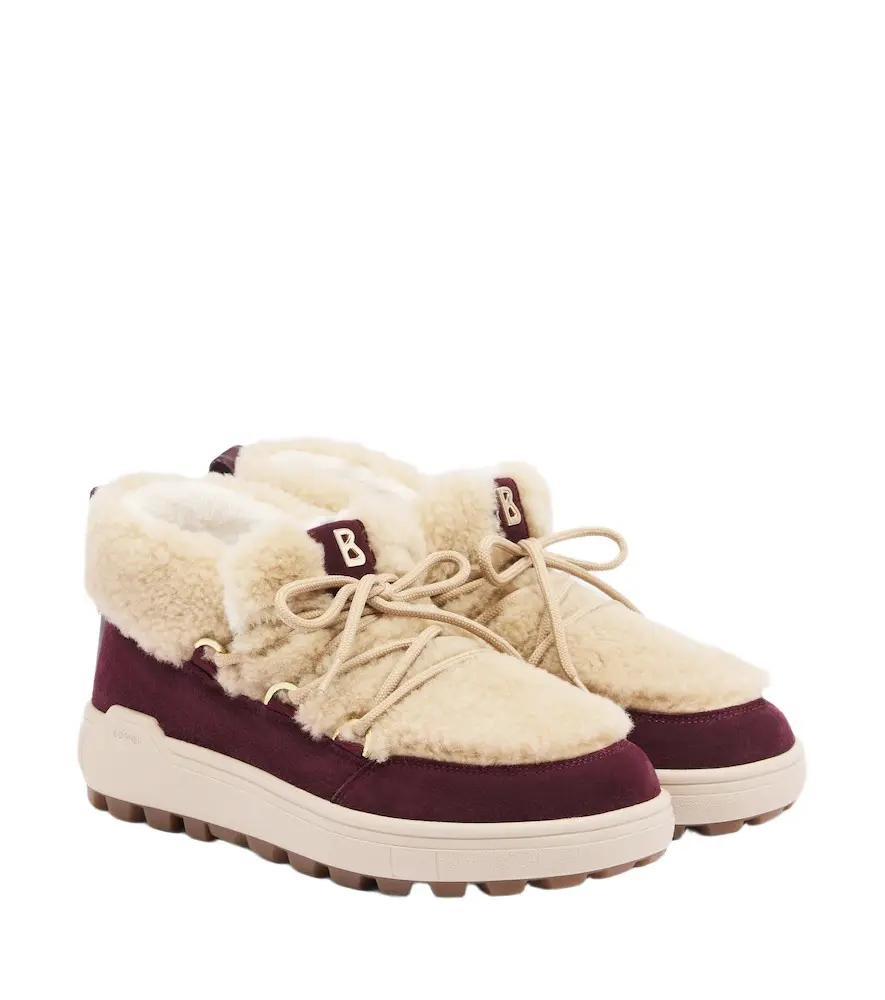 Chamonix suede and shearling snow boots Chamonix suede and shearling snow boots