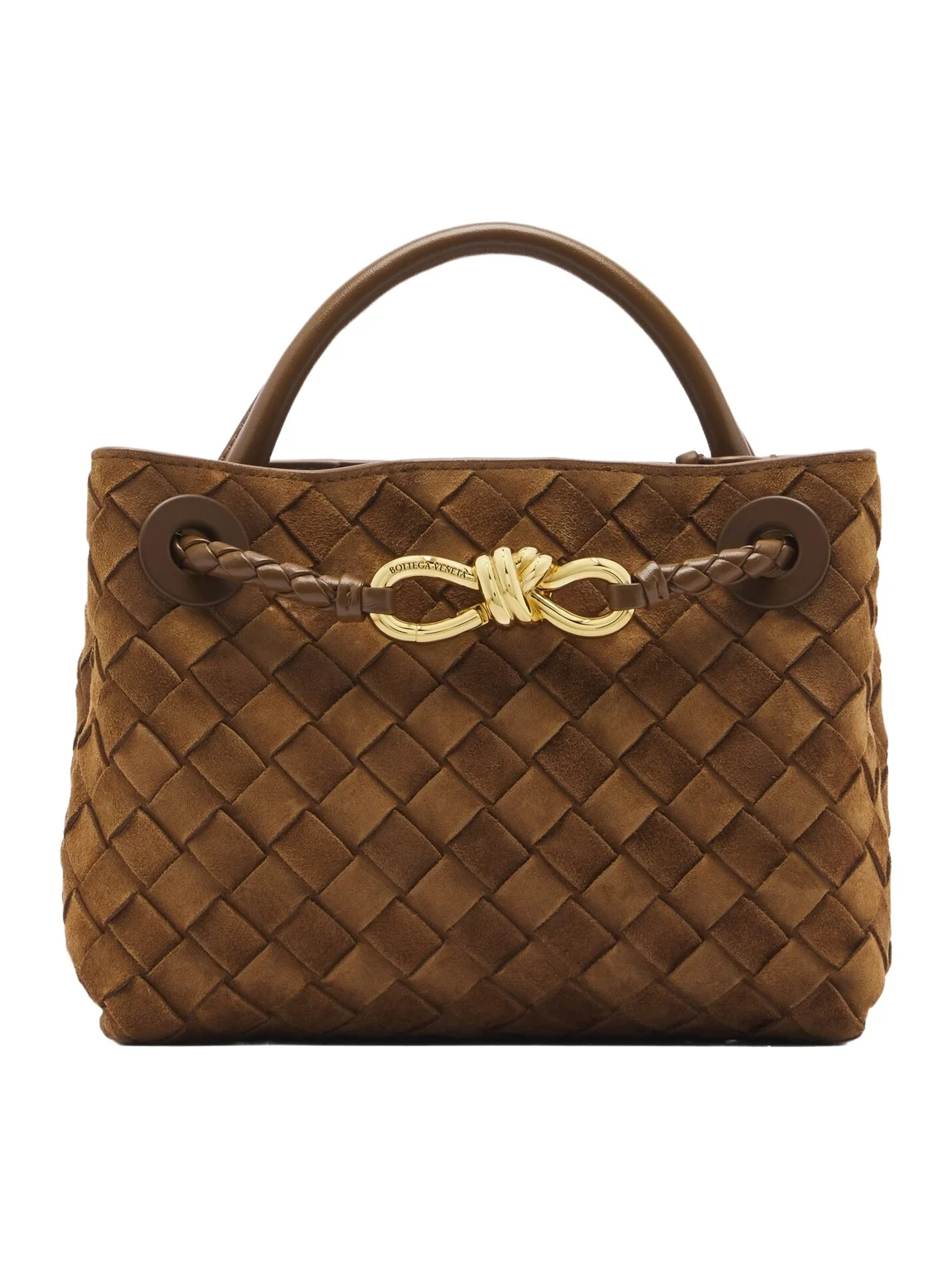 Bottega Veneta Andiamo Mini suede top-handle bag