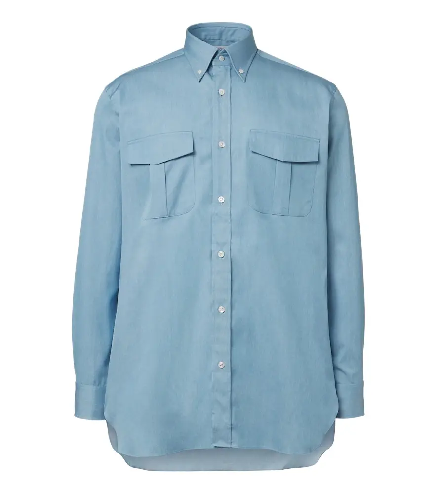 Cotton chambray shirt