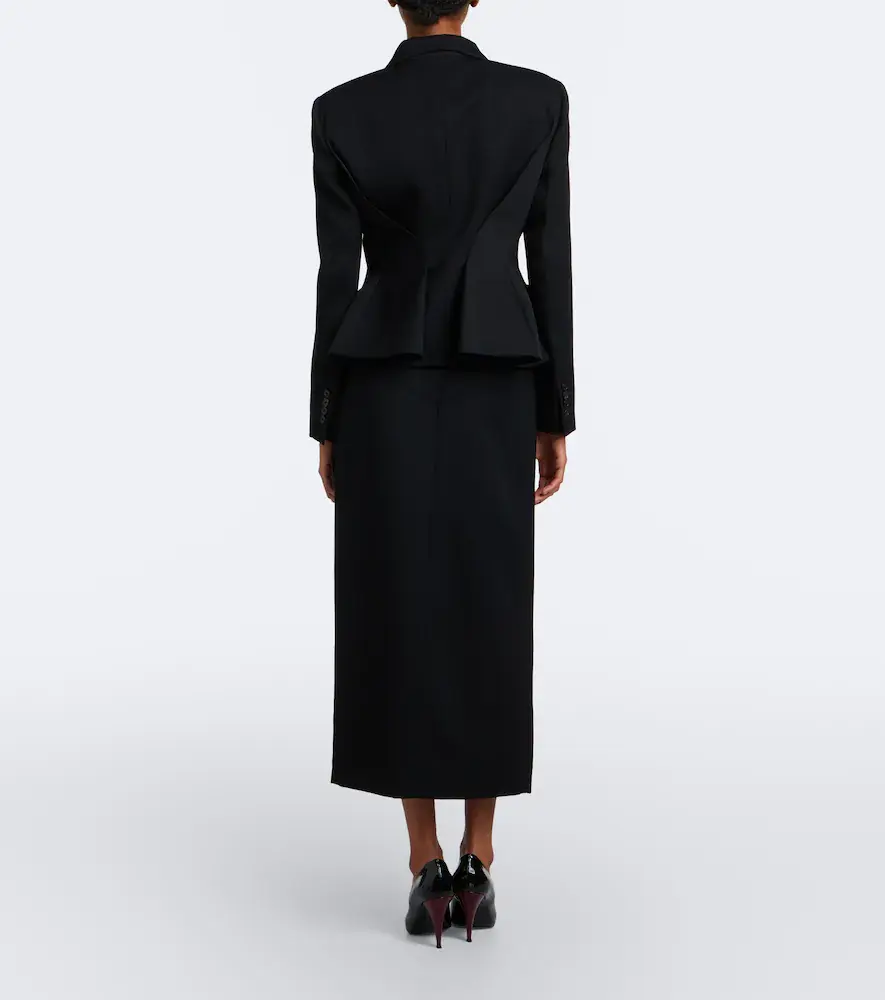 Givenchy Pleated wool midi skirt | Thumbnail 4 Givenchy Pleated wool midi skirt | Thumbnail 4