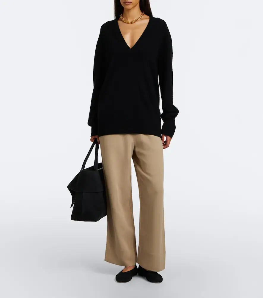 TOTEME Cady wide-leg pants | Thumbnail 3 TOTEME Cady wide-leg pants | Thumbnail 3