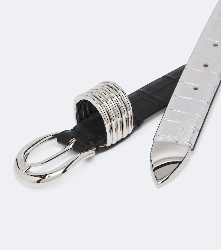 Déhanche Déhanche Hollyhock reversible metallic leather belt | Thumbnail 2 Déhanche Déhanche Hollyhock reversible metallic leather belt | Thumbnail 2
