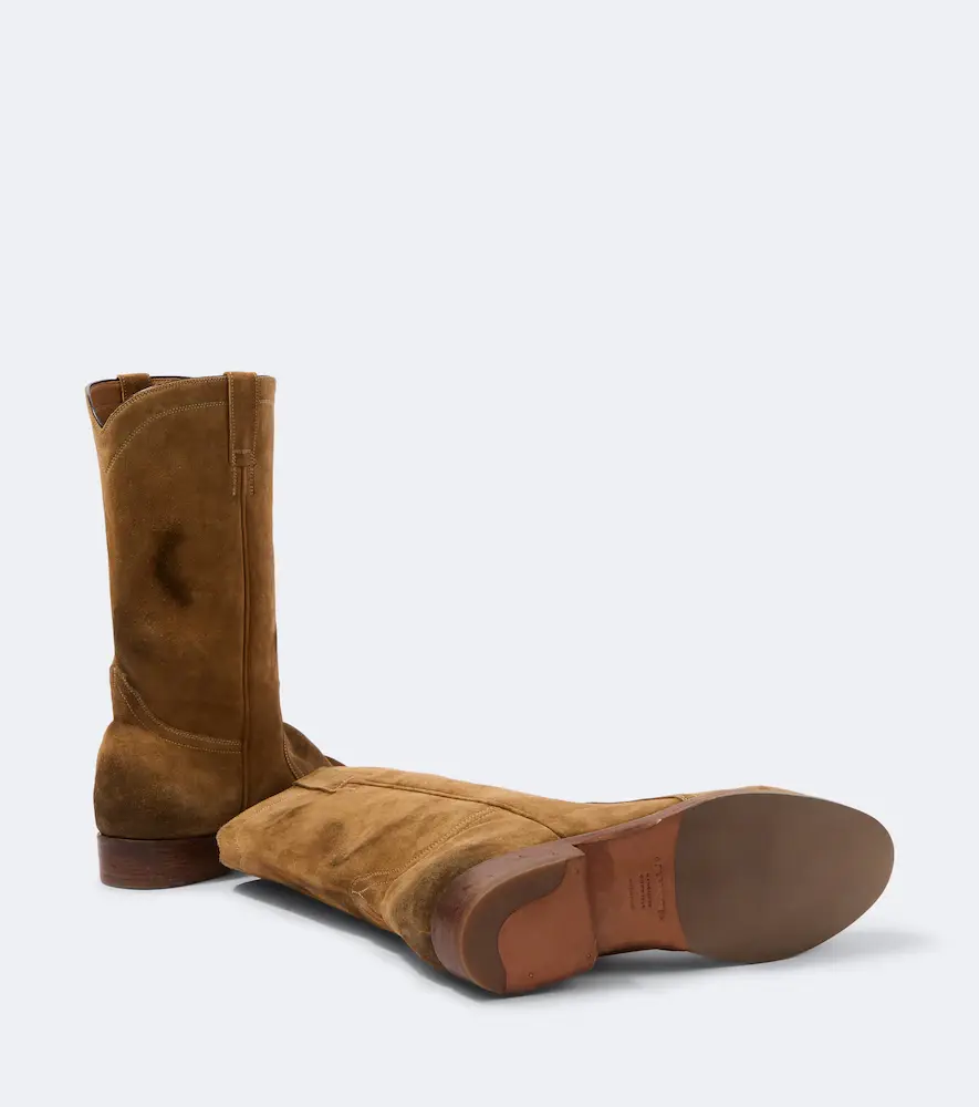 Jil Sander Distressed suede ankle boots | Thumbnail 2