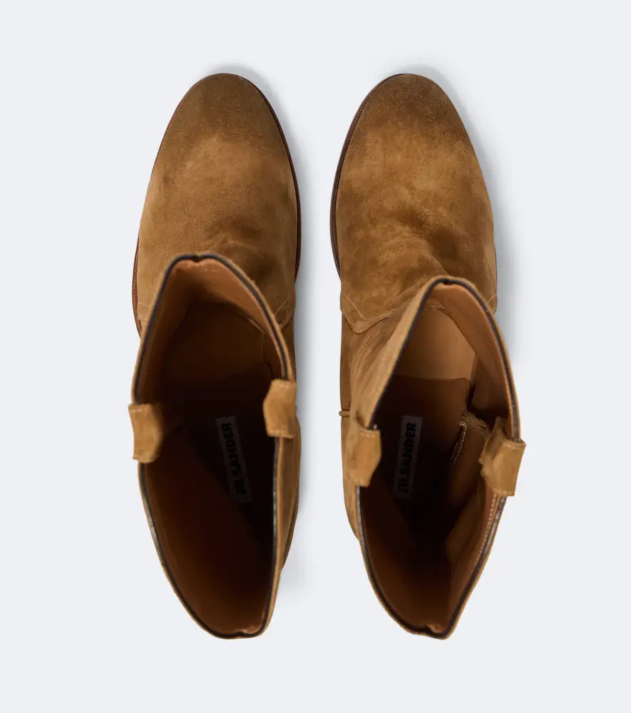 Jil Sander Distressed suede ankle boots | Thumbnail 3