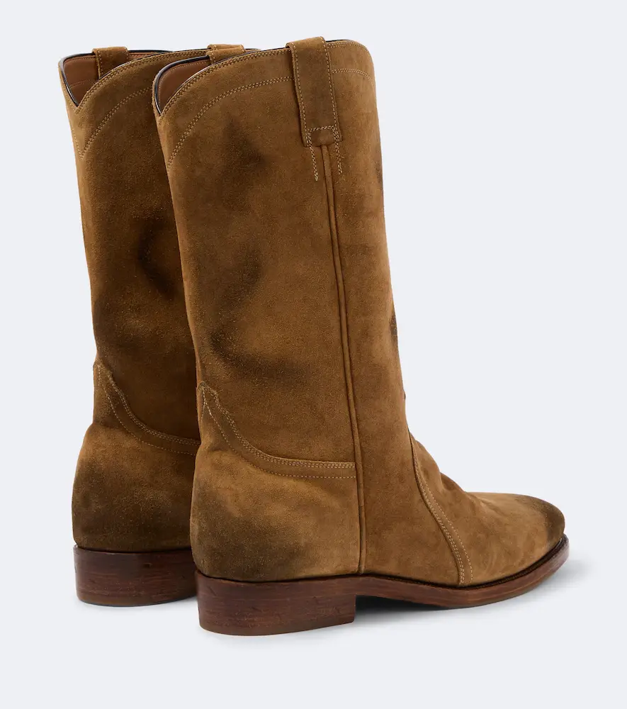 Jil Sander Distressed suede ankle boots | Thumbnail 4