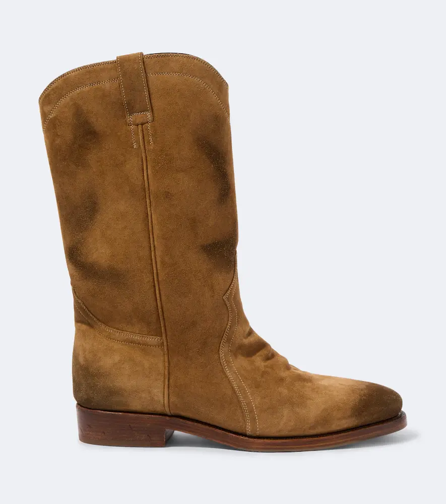 Jil Sander Distressed suede ankle boots | Thumbnail 5