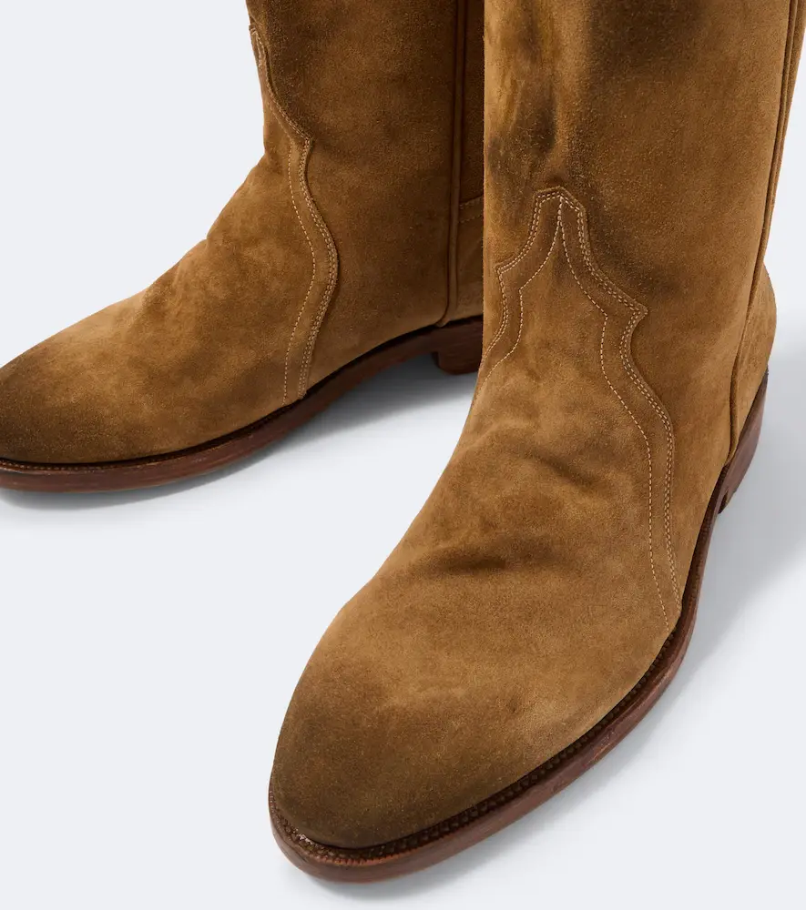 Jil Sander Distressed suede ankle boots | Thumbnail 6