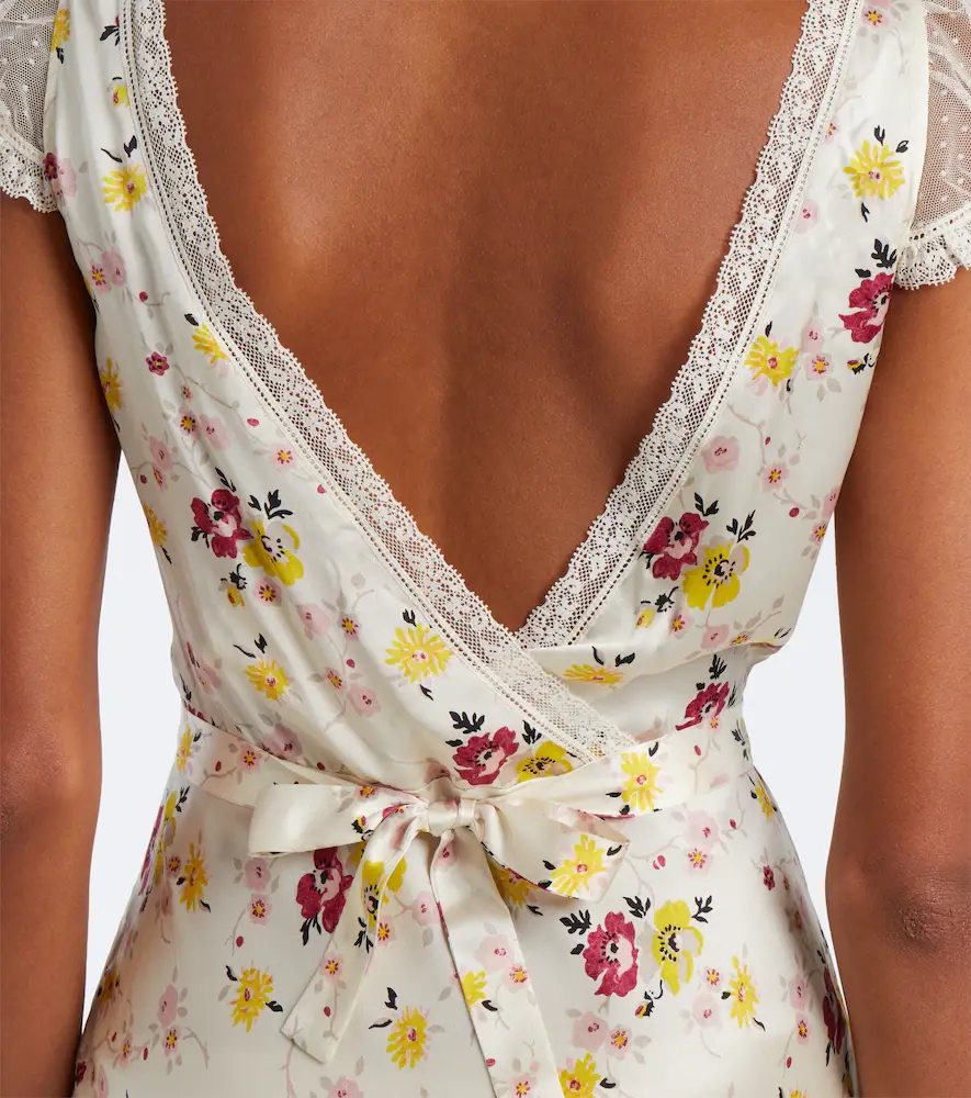 DÔEN Dôen Corelia lace-trimmed silk satin maxi dress | Thumbnail 4 DÔEN Dôen Corelia lace-trimmed silk satin maxi dress | Thumbnail 4