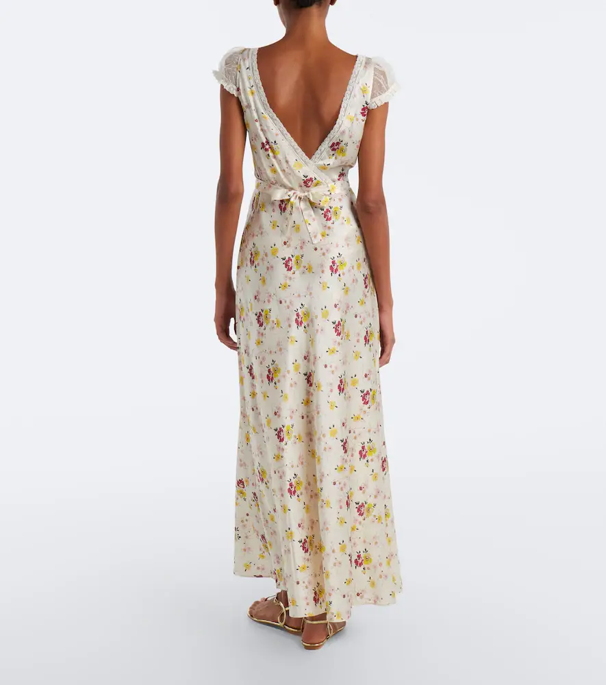 DÔEN Dôen Corelia lace-trimmed silk satin maxi dress | Thumbnail 5 DÔEN Dôen Corelia lace-trimmed silk satin maxi dress | Thumbnail 5
