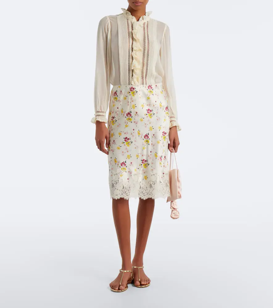 DÔEN Dôen Magdeline ruffled silk chiffon blouse | Thumbnail 3 DÔEN Dôen Magdeline ruffled silk chiffon blouse | Thumbnail 3