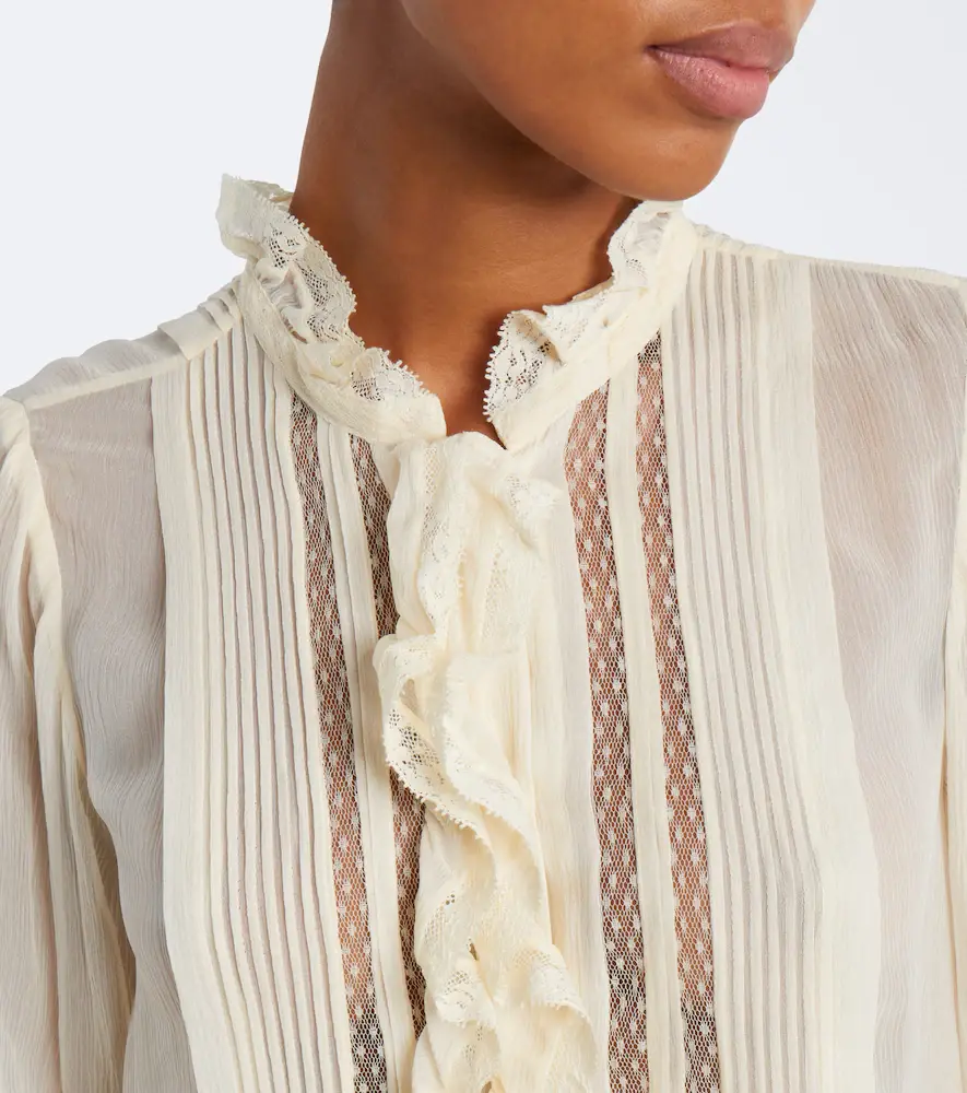 DÔEN Dôen Magdeline ruffled silk chiffon blouse | Thumbnail 6 DÔEN Dôen Magdeline ruffled silk chiffon blouse | Thumbnail 6