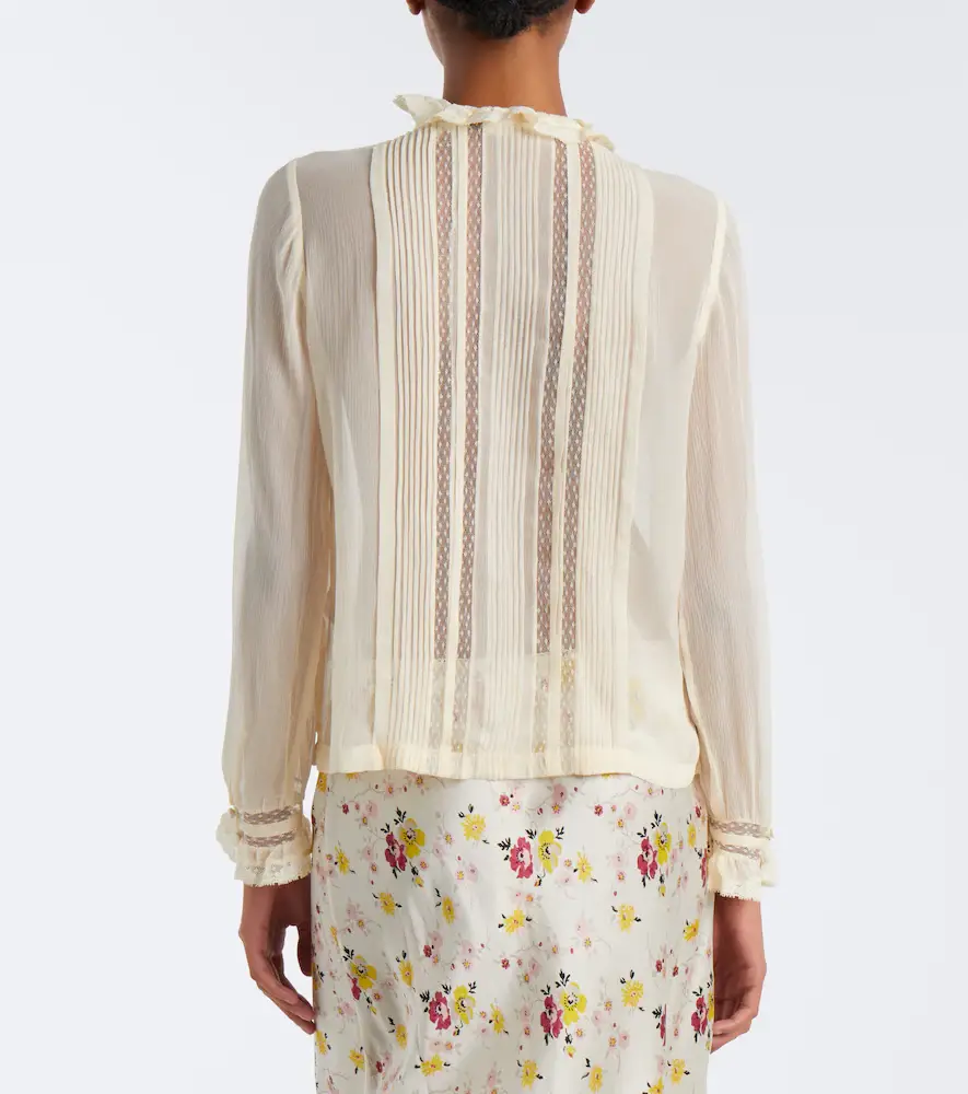 DÔEN Dôen Magdeline ruffled silk chiffon blouse | Thumbnail 7 DÔEN Dôen Magdeline ruffled silk chiffon blouse | Thumbnail 7
