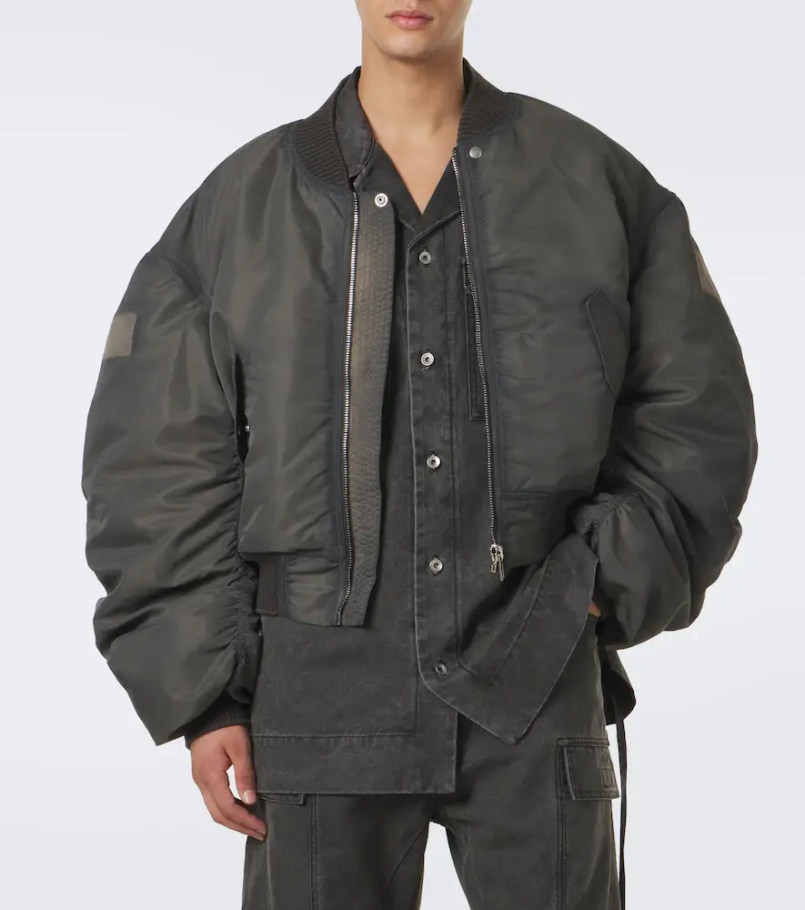 Rick Owens Secchia Flight satin bomber jacket | Thumbnail 3 Rick Owens Secchia Flight satin bomber jacket | Thumbnail 3