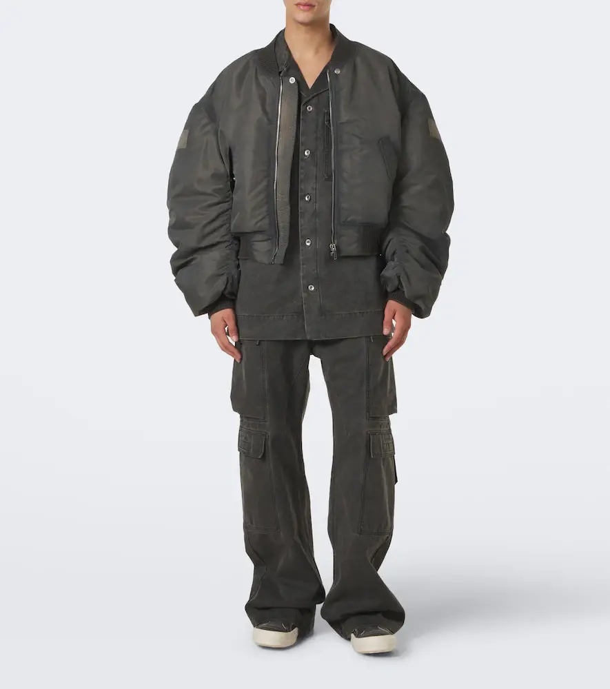 Rick Owens Secchia Flight satin bomber jacket | Thumbnail 4 Rick Owens Secchia Flight satin bomber jacket | Thumbnail 4