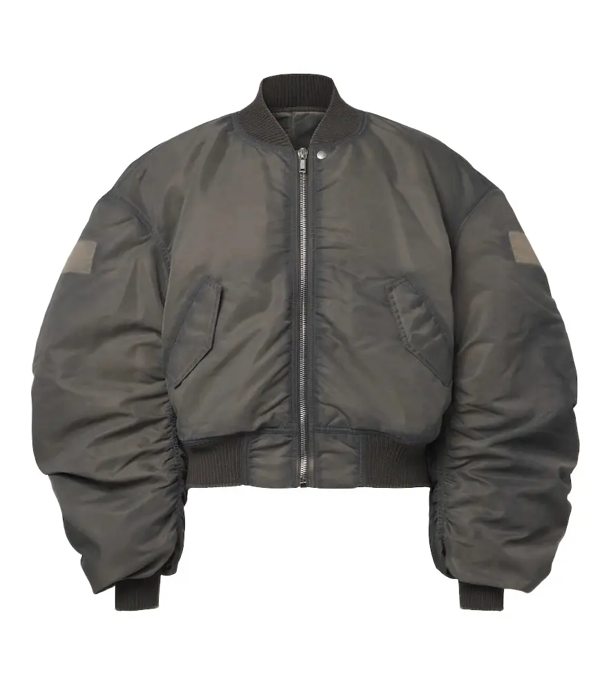 Secchia Flight satin bomber jacket