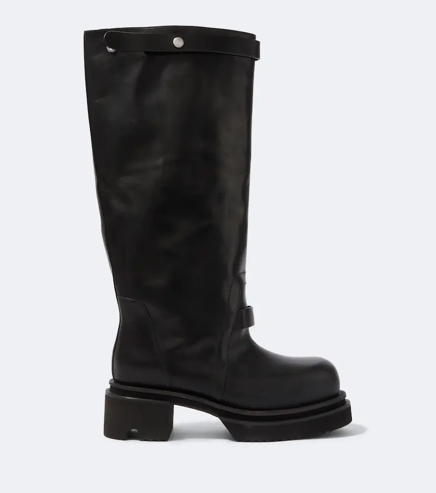 Rick Owens Naska leather knee-high boots | Thumbnail 3 Rick Owens Naska leather knee-high boots | Thumbnail 3