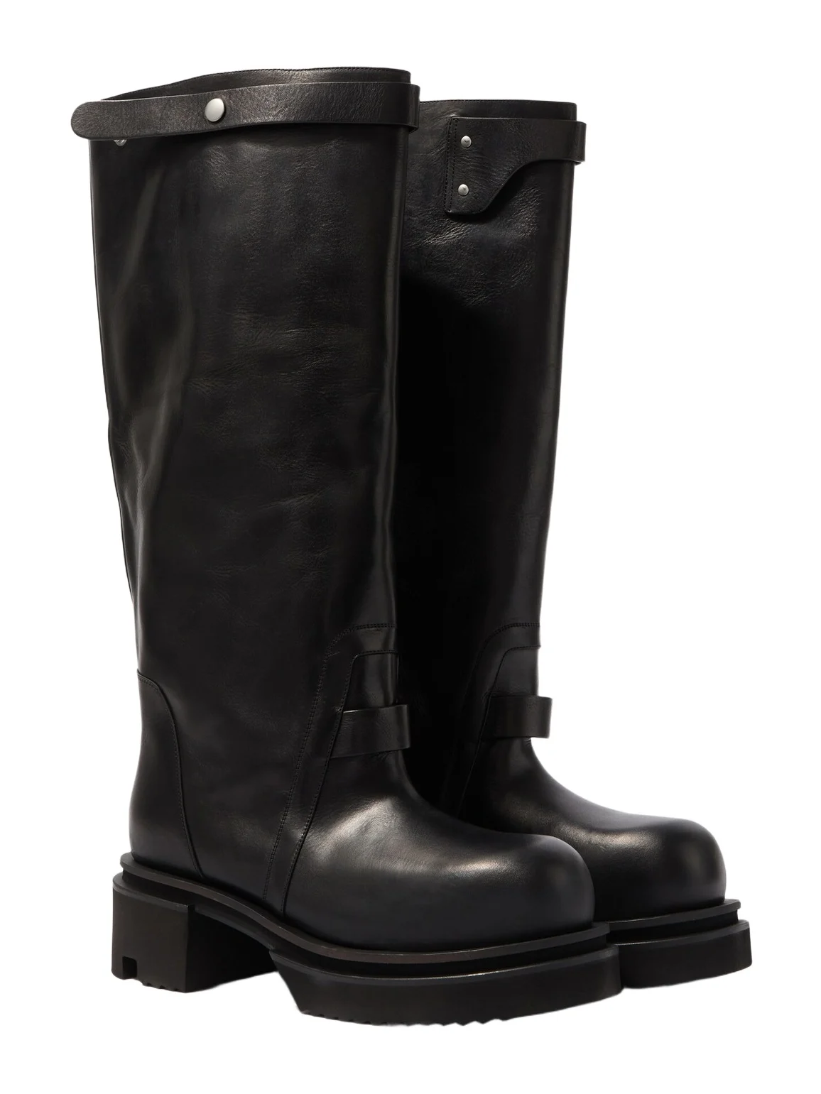 Rick Owens Naska leather knee-high boots