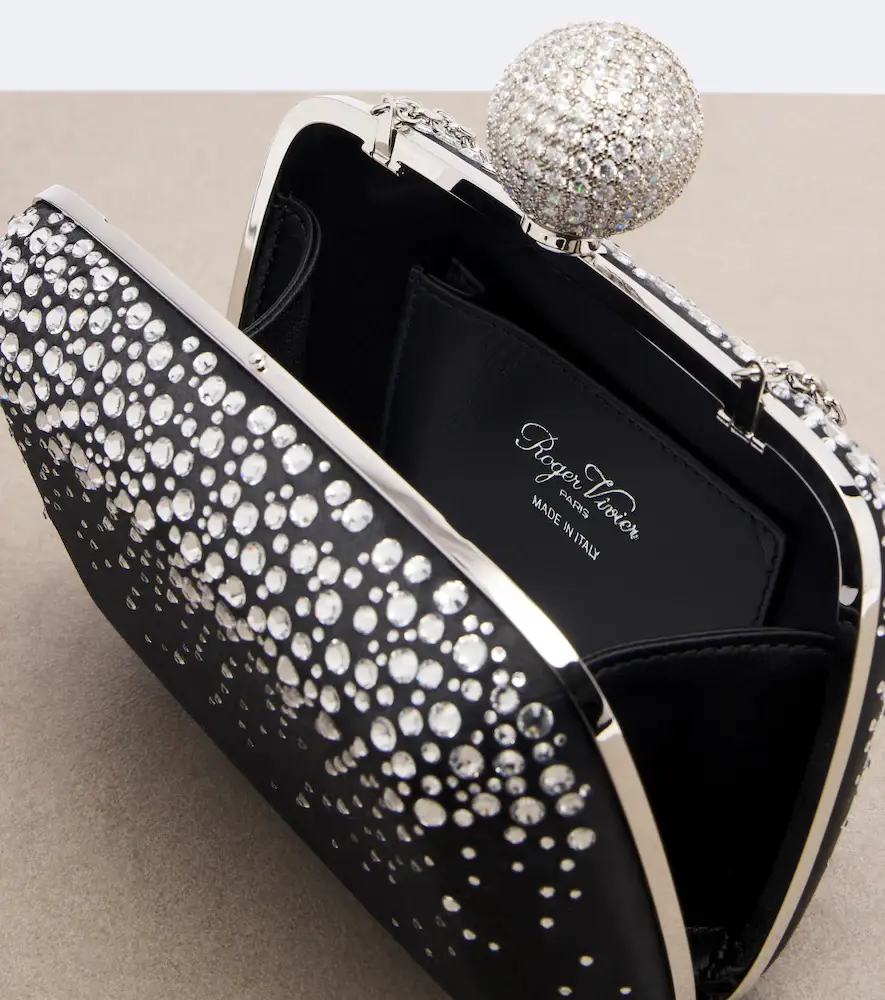 Roger Vivier Vivier Marlene embellished satin clutch | Thumbnail 2 Roger Vivier Vivier Marlene embellished satin clutch | Thumbnail 2
