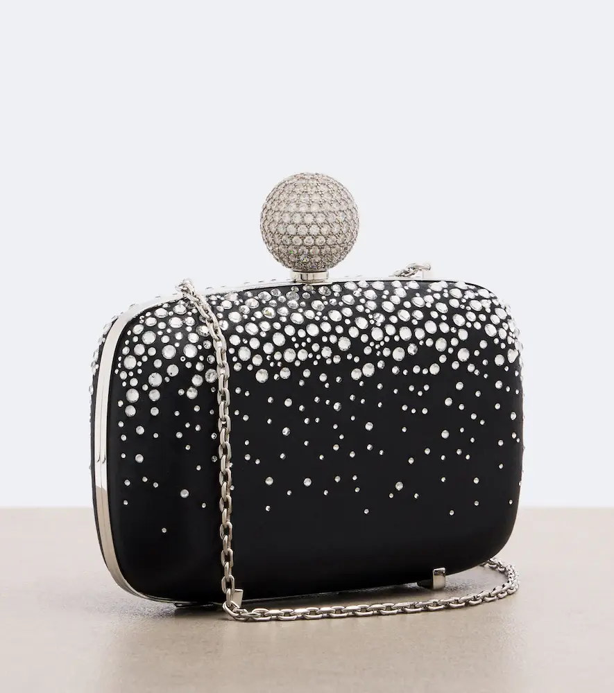 Roger Vivier Vivier Marlene embellished satin clutch | Thumbnail 3 Roger Vivier Vivier Marlene embellished satin clutch | Thumbnail 3