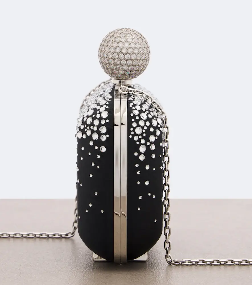 Roger Vivier Vivier Marlene embellished satin clutch | Thumbnail 4 Roger Vivier Vivier Marlene embellished satin clutch | Thumbnail 4