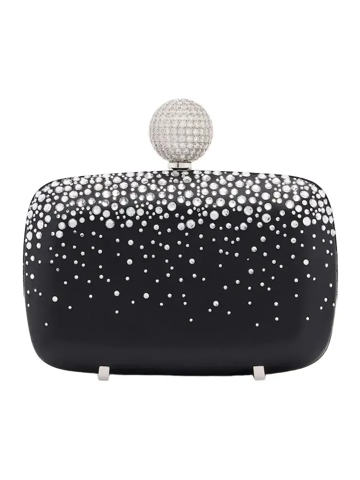 Roger Vivier Vivier Marlene embellished satin clutch