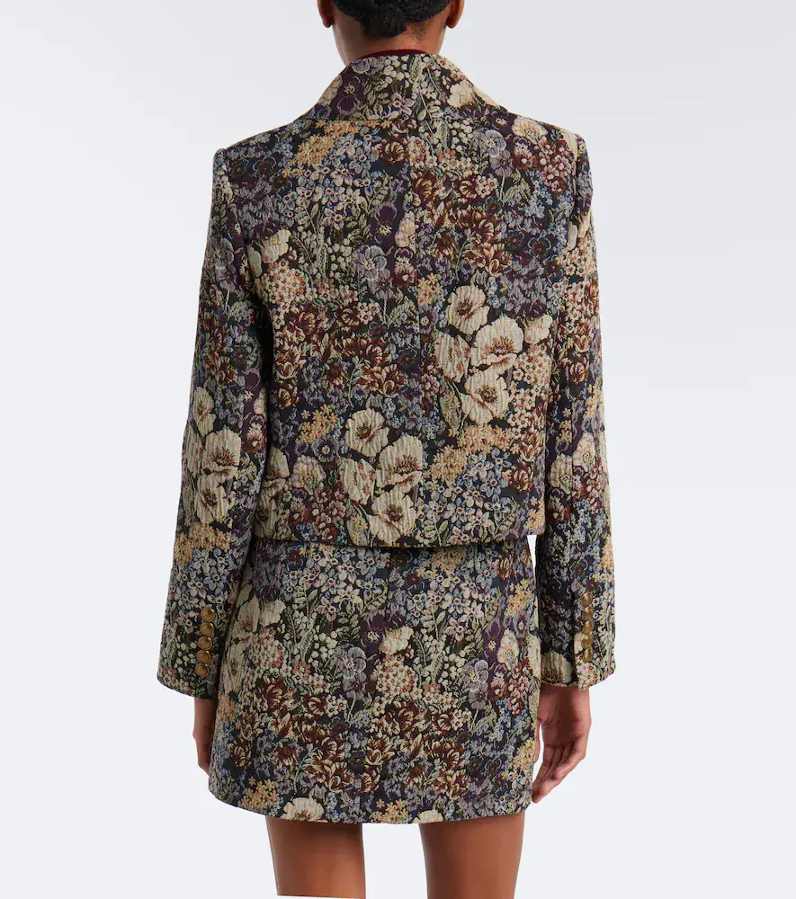 Veronica Beard Wilde floral jacquard jacket | Thumbnail 6 Veronica Beard Wilde floral jacquard jacket | Thumbnail 6