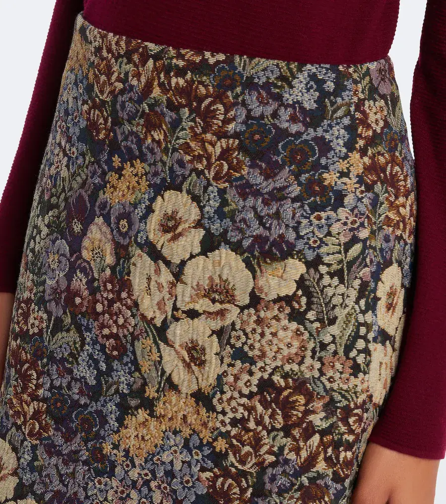 Veronica Beard Ohemia floral jacquard miniskirt | Thumbnail 2 Veronica Beard Ohemia floral jacquard miniskirt | Thumbnail 2
