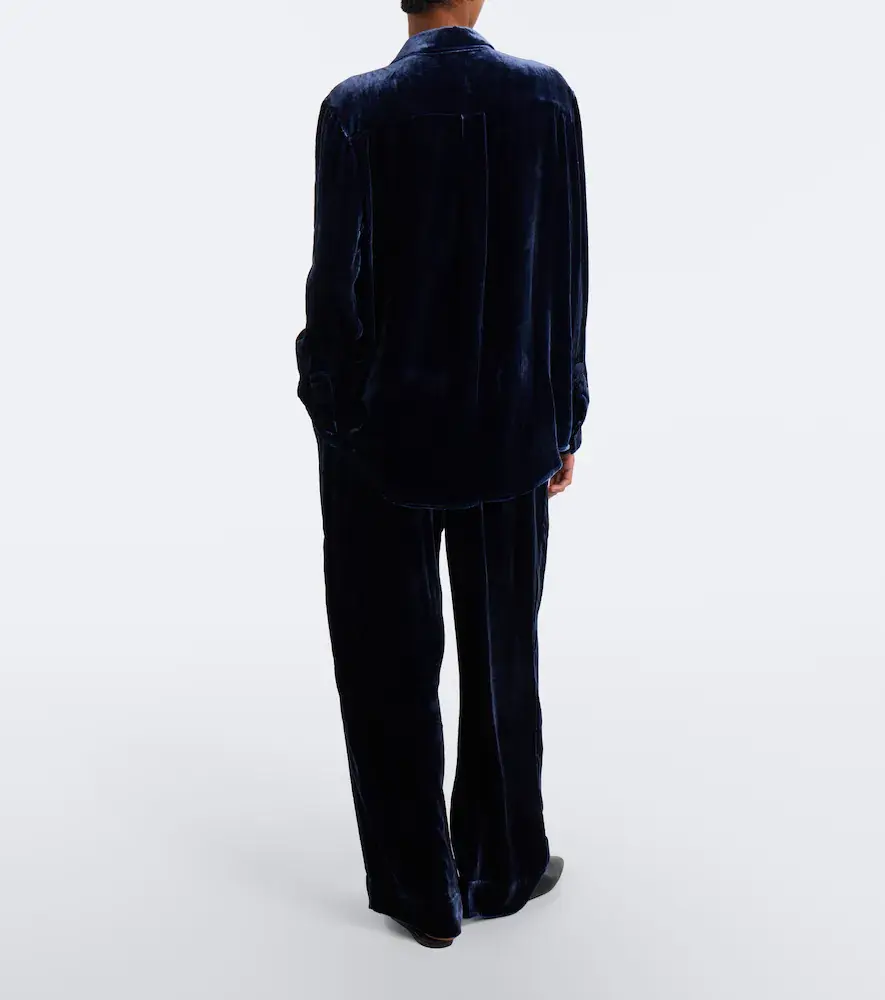 ASCENO London velvet wide-leg pants | Thumbnail 4 ASCENO London velvet wide-leg pants | Thumbnail 4