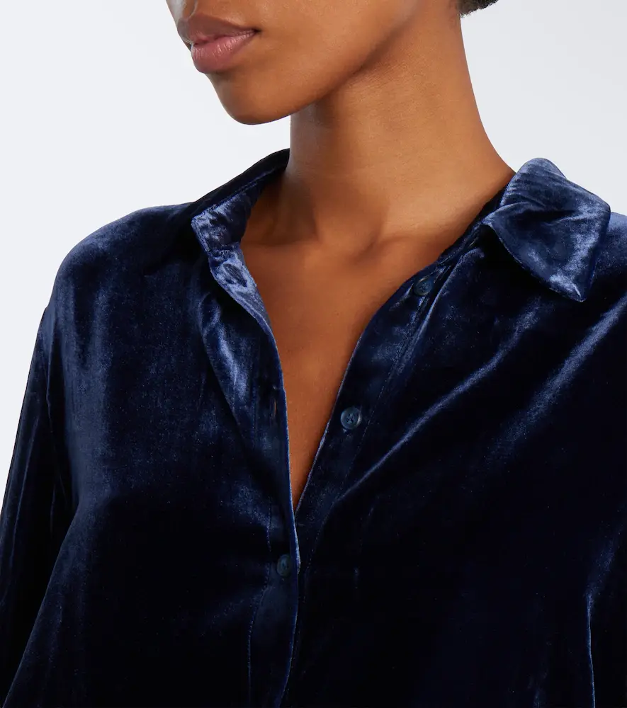 ASCENO London velvet shirt | Thumbnail 2