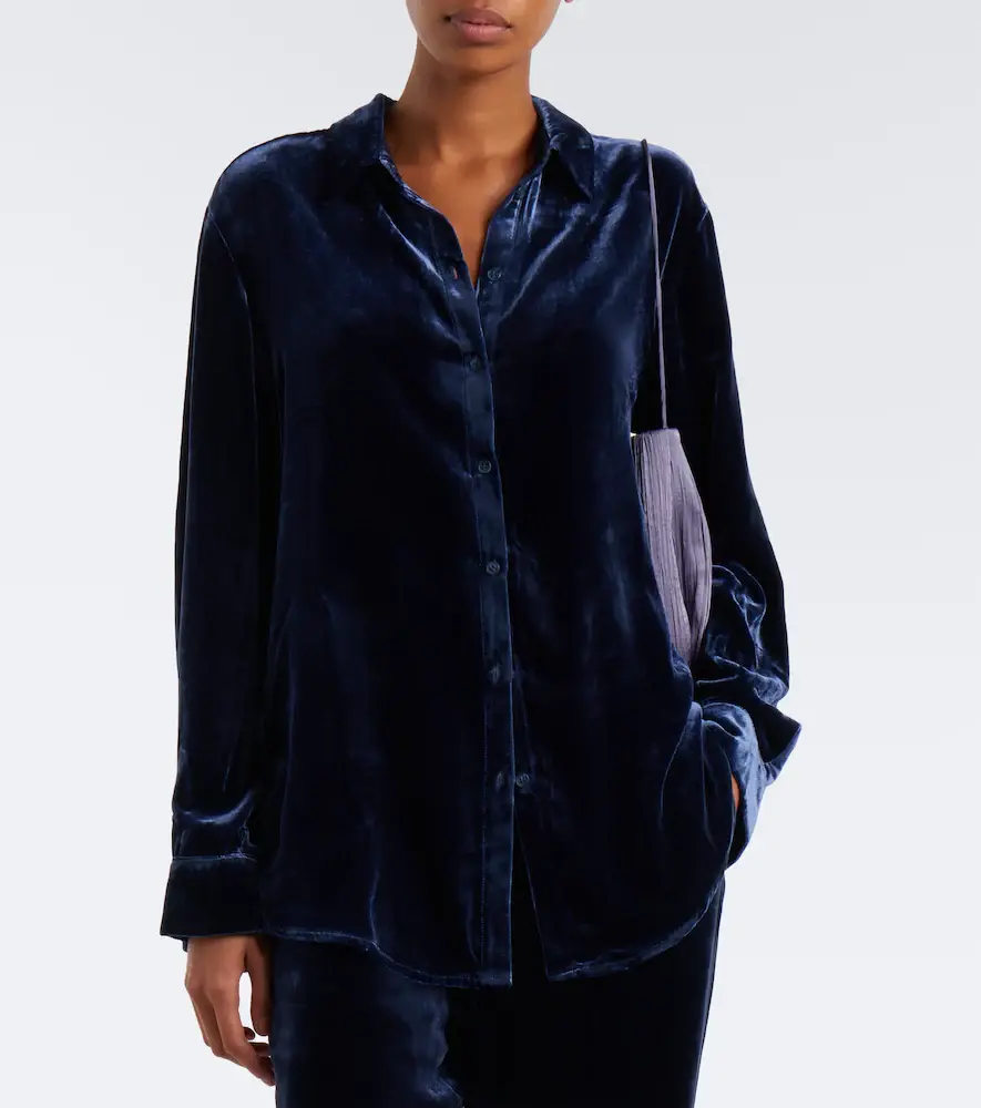 ASCENO London velvet shirt | Thumbnail 3