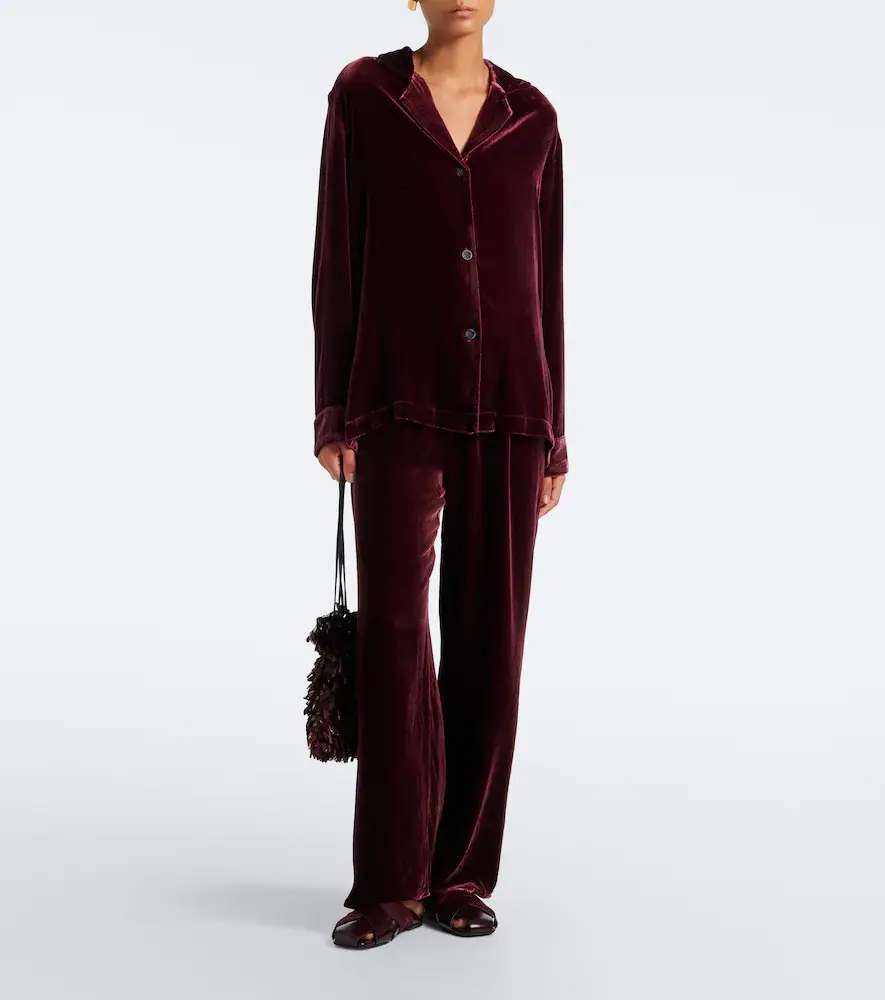 ASCENO Calabasas velvet shirt | Thumbnail 3 ASCENO Calabasas velvet shirt | Thumbnail 3