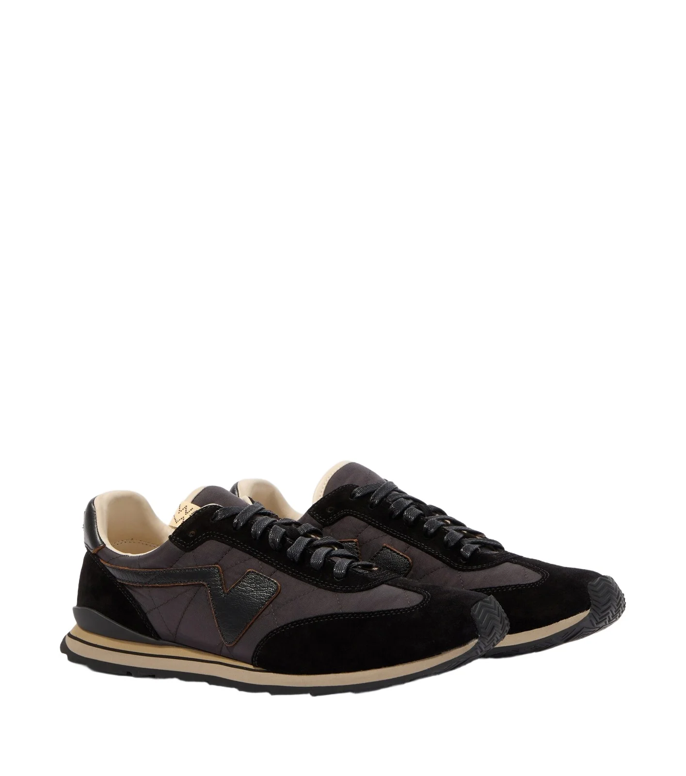 Visvim FKT Runner suede-trimmed sneakers