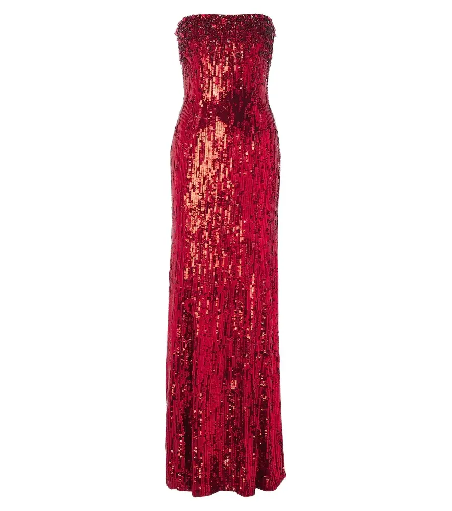 Honesty embellished bustier gown
