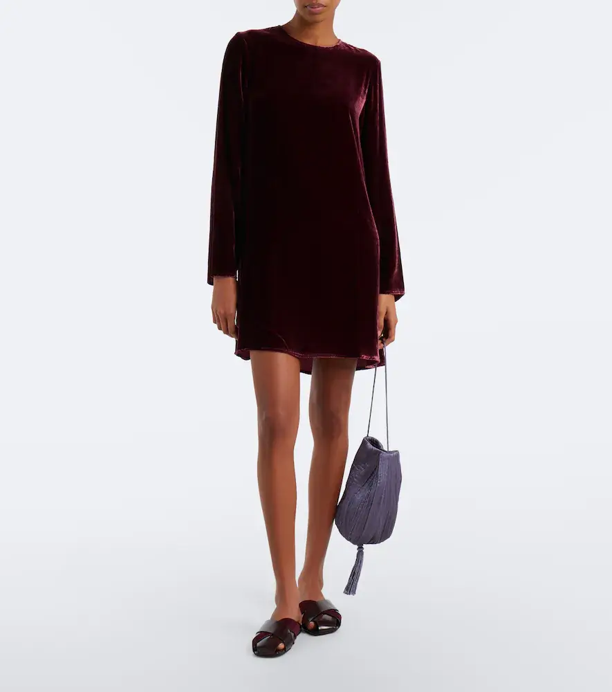 ASCENO Larissa velvet minidress | Thumbnail 3 ASCENO Larissa velvet minidress | Thumbnail 3