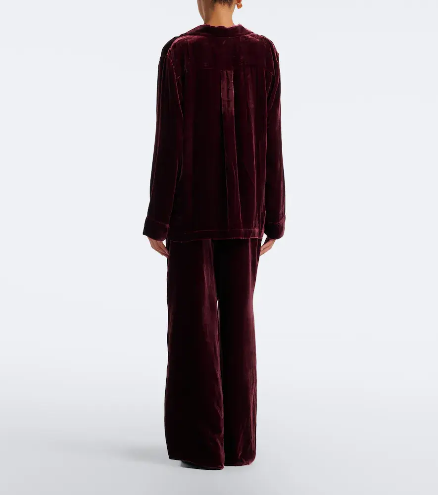 ASCENO Austin velvet wide-leg pants | Thumbnail 6 ASCENO Austin velvet wide-leg pants | Thumbnail 6
