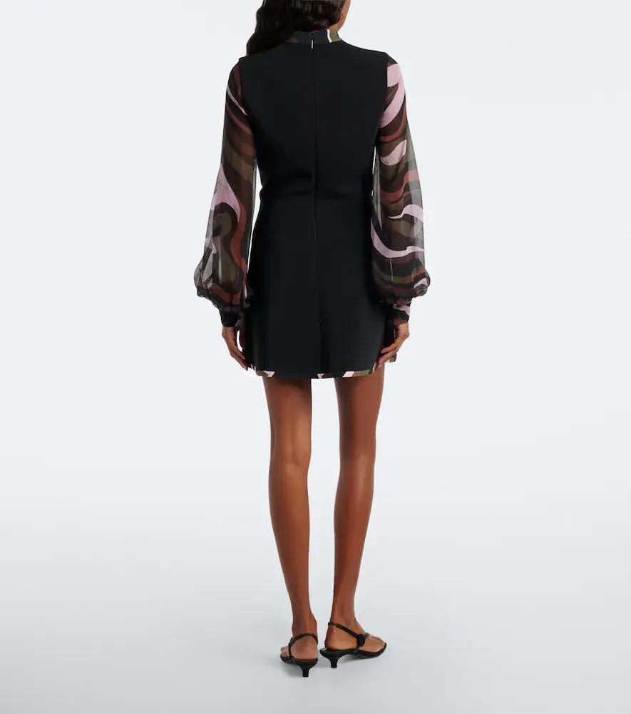 PUCCI Iride cady and creponne minidress | Thumbnail 3
