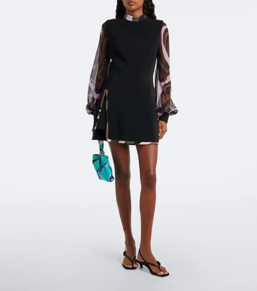 PUCCI Iride cady and creponne minidress | Thumbnail 5