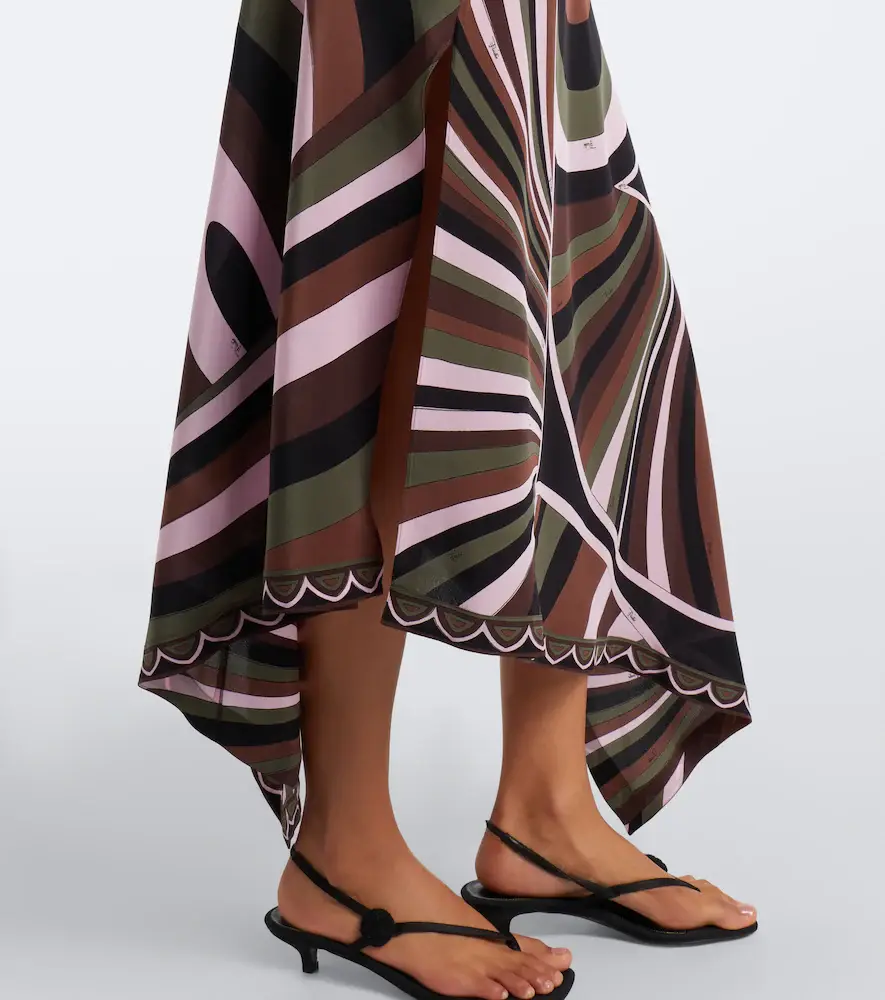 PUCCI Iride Baiadera silk midi dress | Thumbnail 3 PUCCI Iride Baiadera silk midi dress | Thumbnail 3