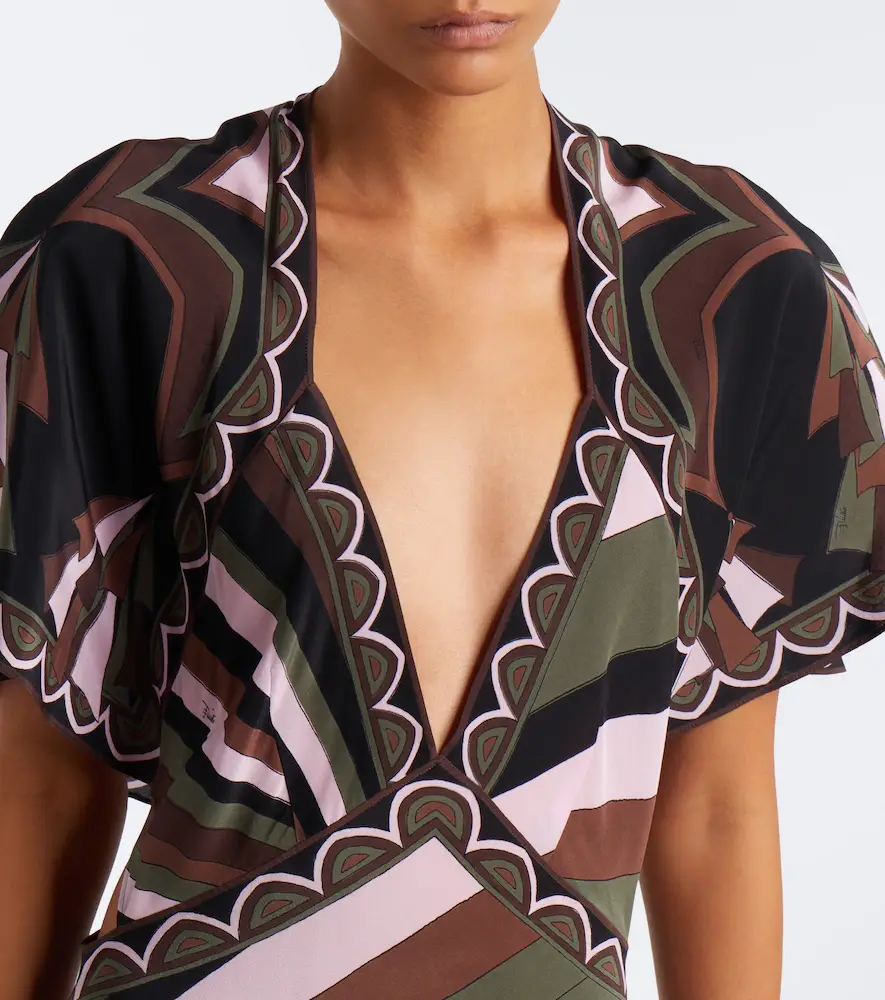 PUCCI Iride Baiadera silk midi dress | Thumbnail 4 PUCCI Iride Baiadera silk midi dress | Thumbnail 4