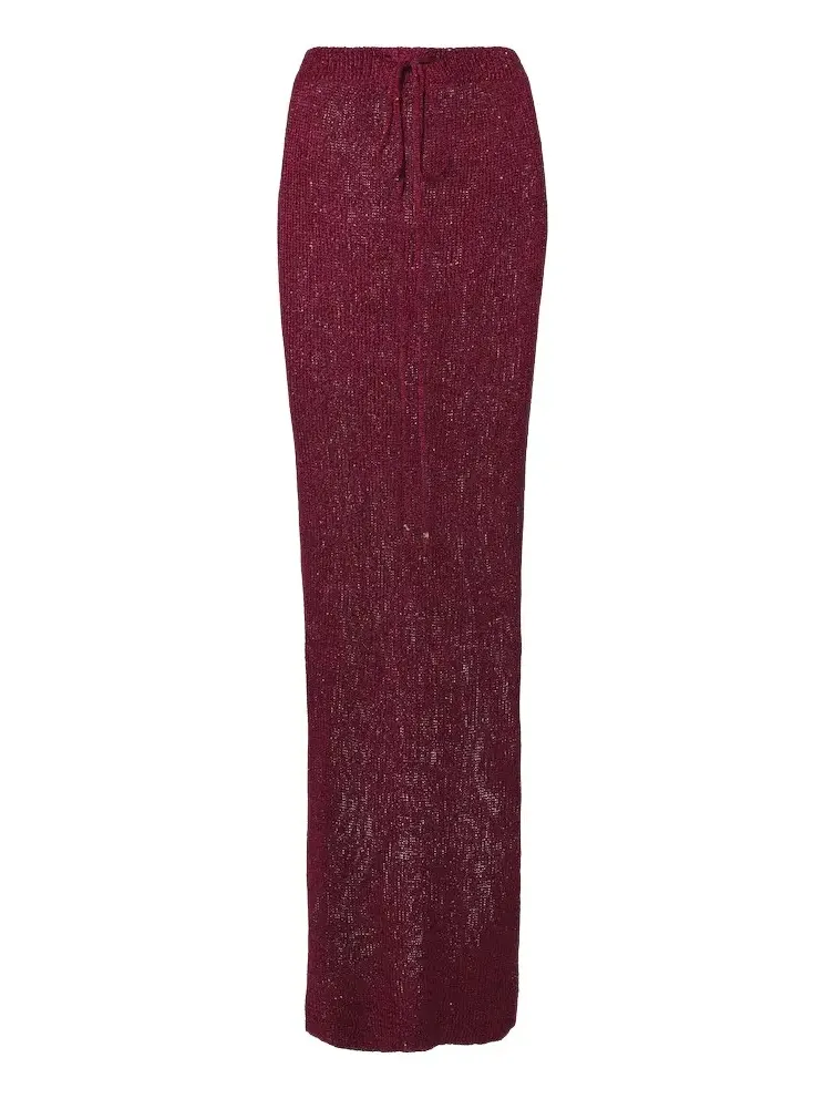 Alma sequined knitted maxi skirt Alma sequined knitted maxi skirt