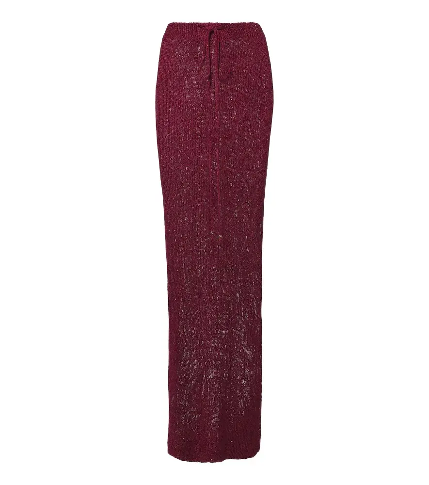 Alma sequined knitted maxi skirt Alma sequined knitted maxi skirt