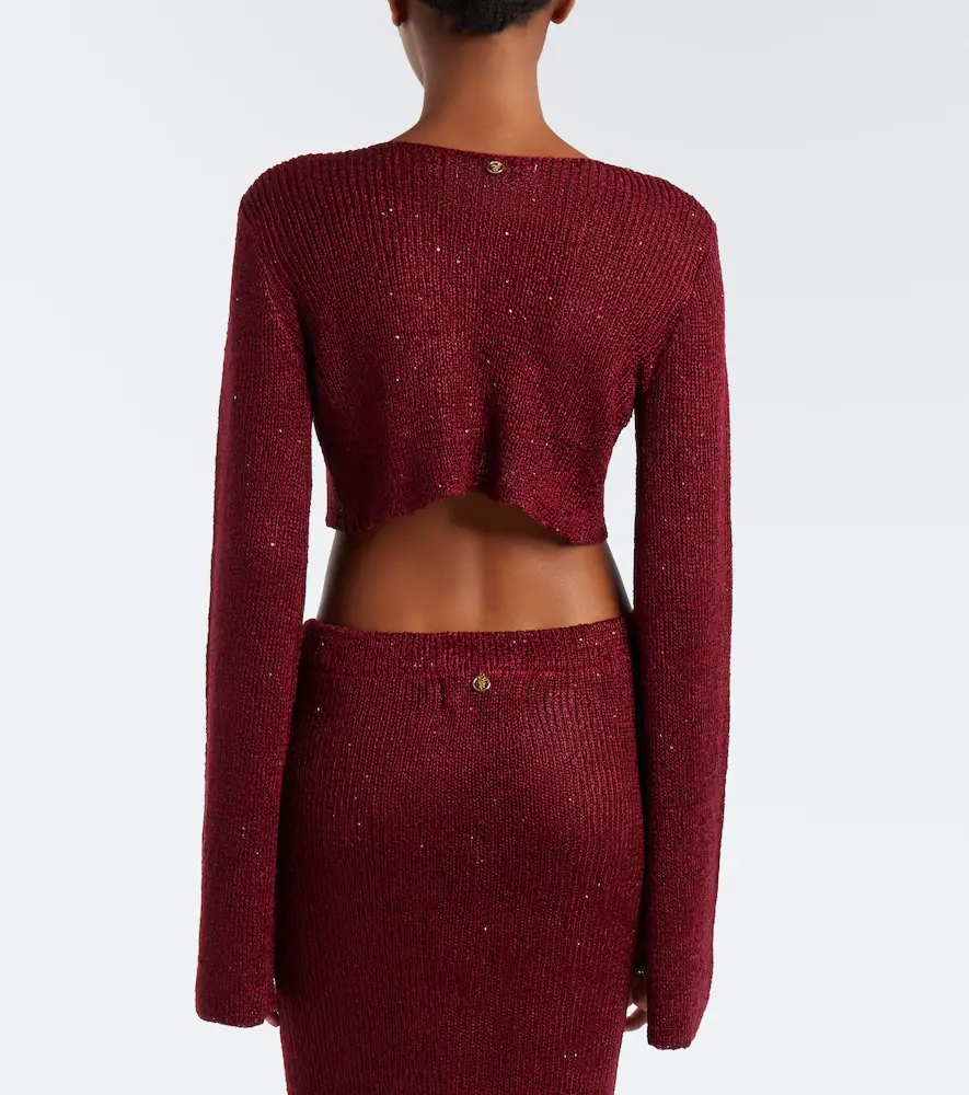Bananhot Alma cropped sequined cardigan | Thumbnail 2